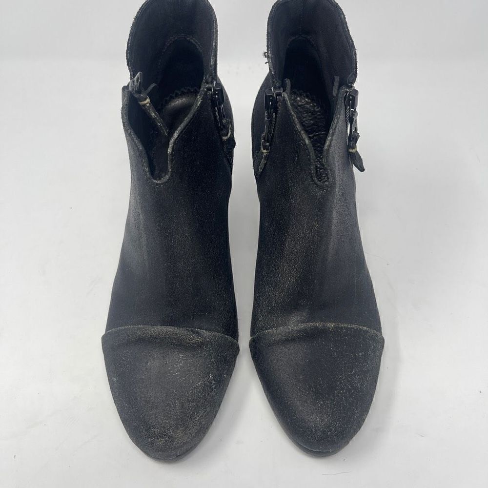 Rag & Bone Suede Coated Margot Boot - Black Sz 37… - image 1